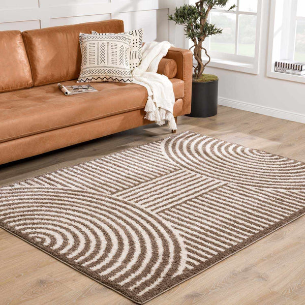 Allard Brown Washable Area Rug