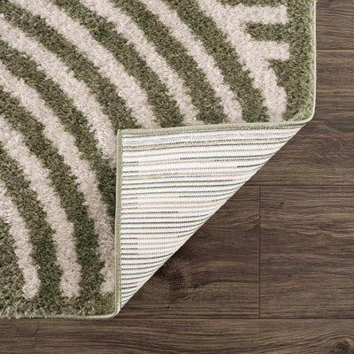 Allard Green Washable Area Rug