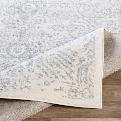 HINDAH Vintage Traditional Oriental Boho Medium Grey Area Rug