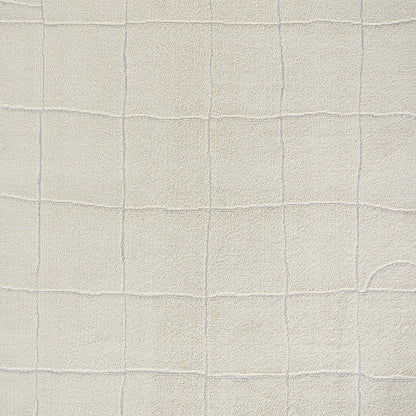 HOPE Scandi Modern High Pile Ivory/Off-White Area Rug Swatch