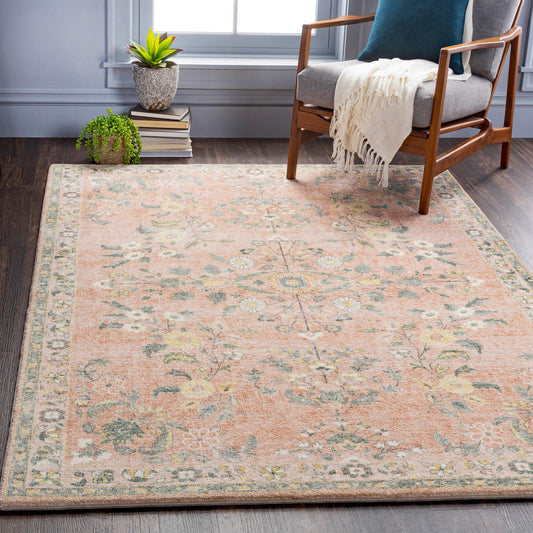 ILEANA Vintage Oriental Boho Butter Area Rug Roomscene
