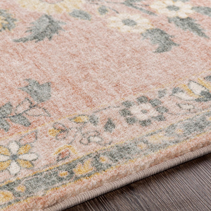 ILEANA Vintage Oriental Boho Butter Area Rug Texture
