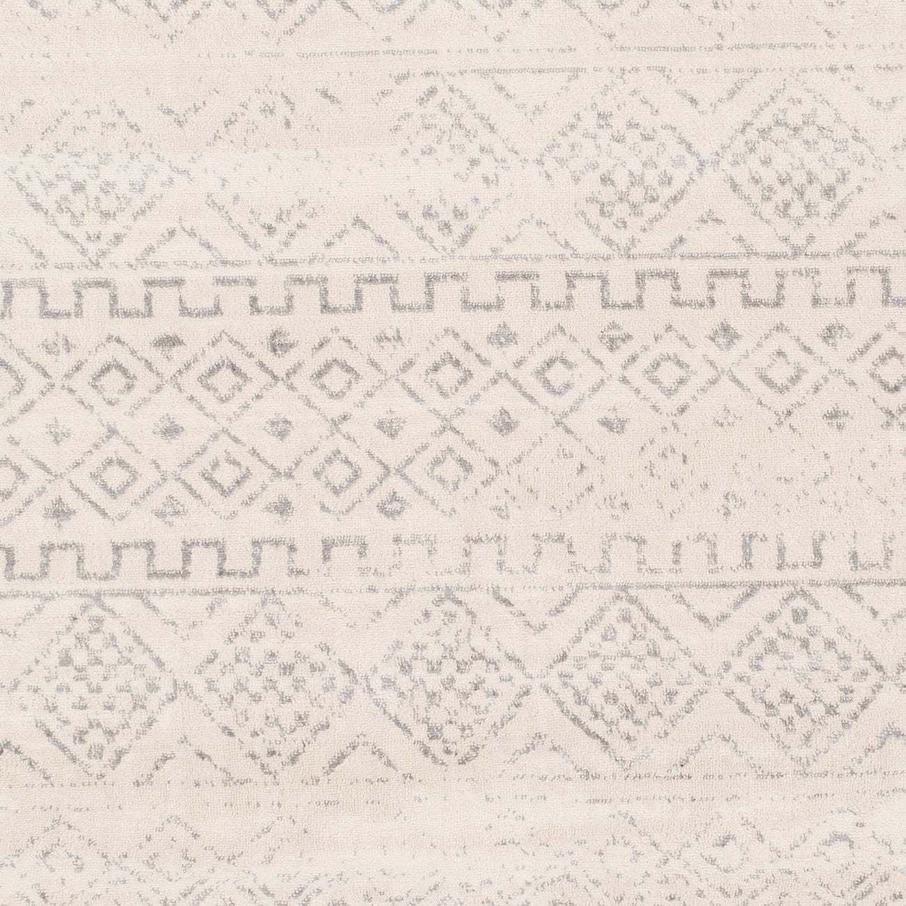 INDUJA Berber Modern High Pile Cream Area Rug Swatch