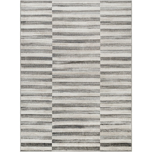 JONTHAN Scandi Modern Black Area Rug Flat