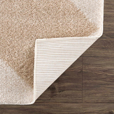 Arilla Beige Washable Diamond Area Rug