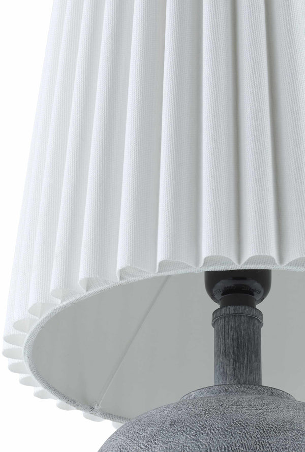 Jaltomate Gray Ribbed Table Lamp