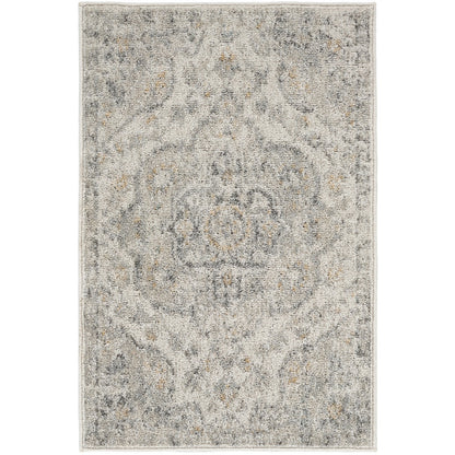 JULIA Vintage Traditional Oriental Boho Medium Grey Area Rug