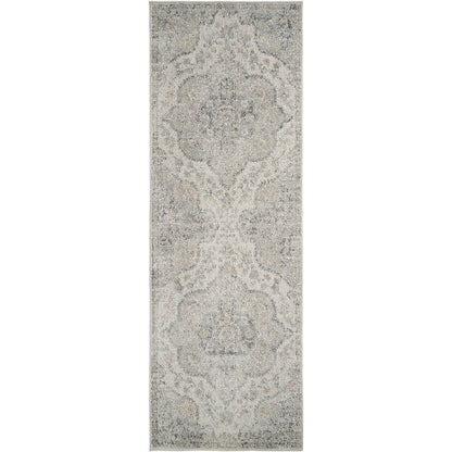 JULIA Vintage Traditional Oriental Boho Medium Grey Area Rug