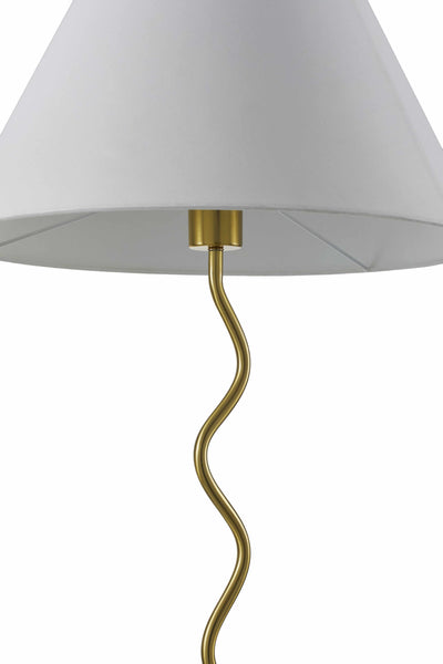 Jaraguari Zic Zac Gold Metal Floor Lamp