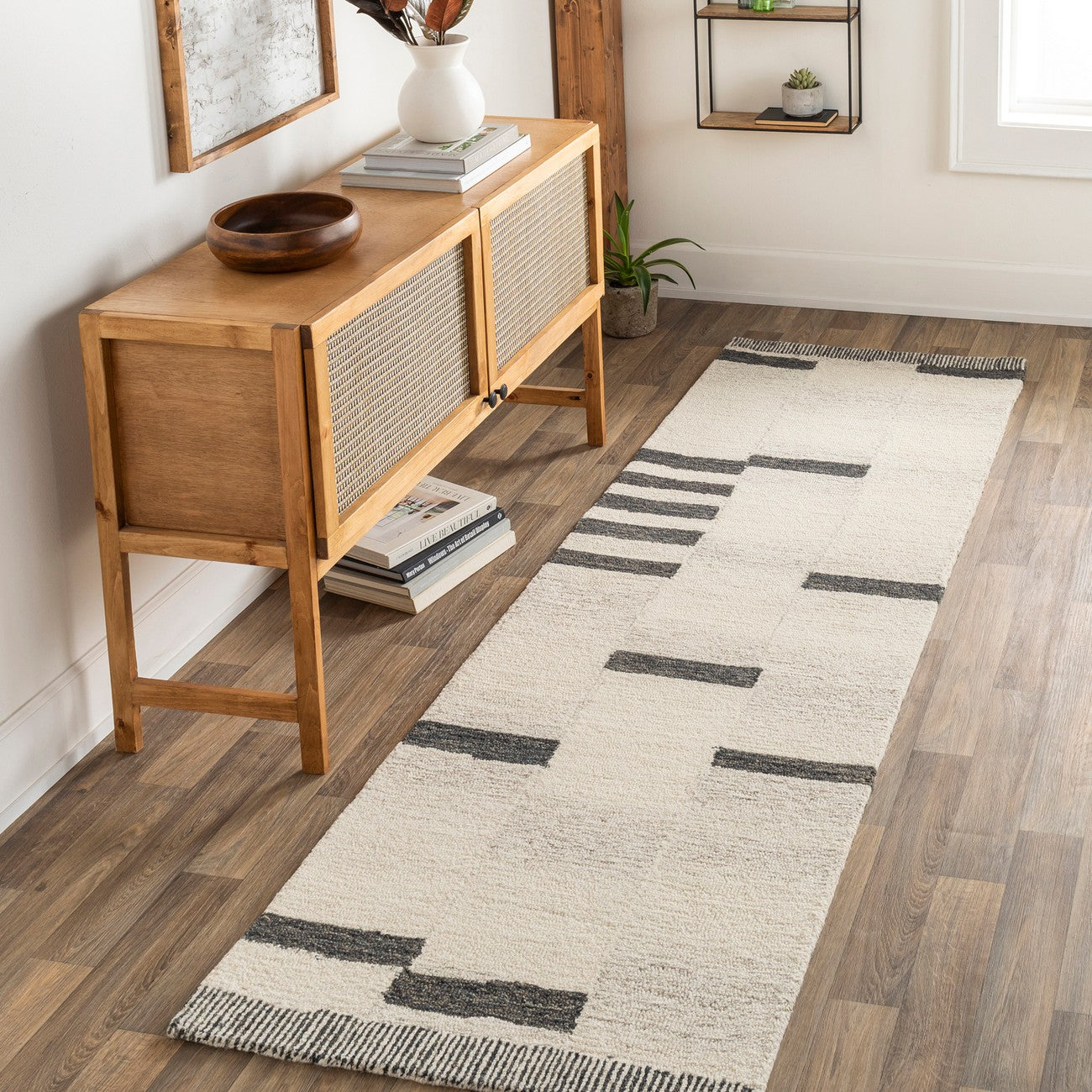 KAAYA Hand-Tufted Global Wool Beige Area Rug