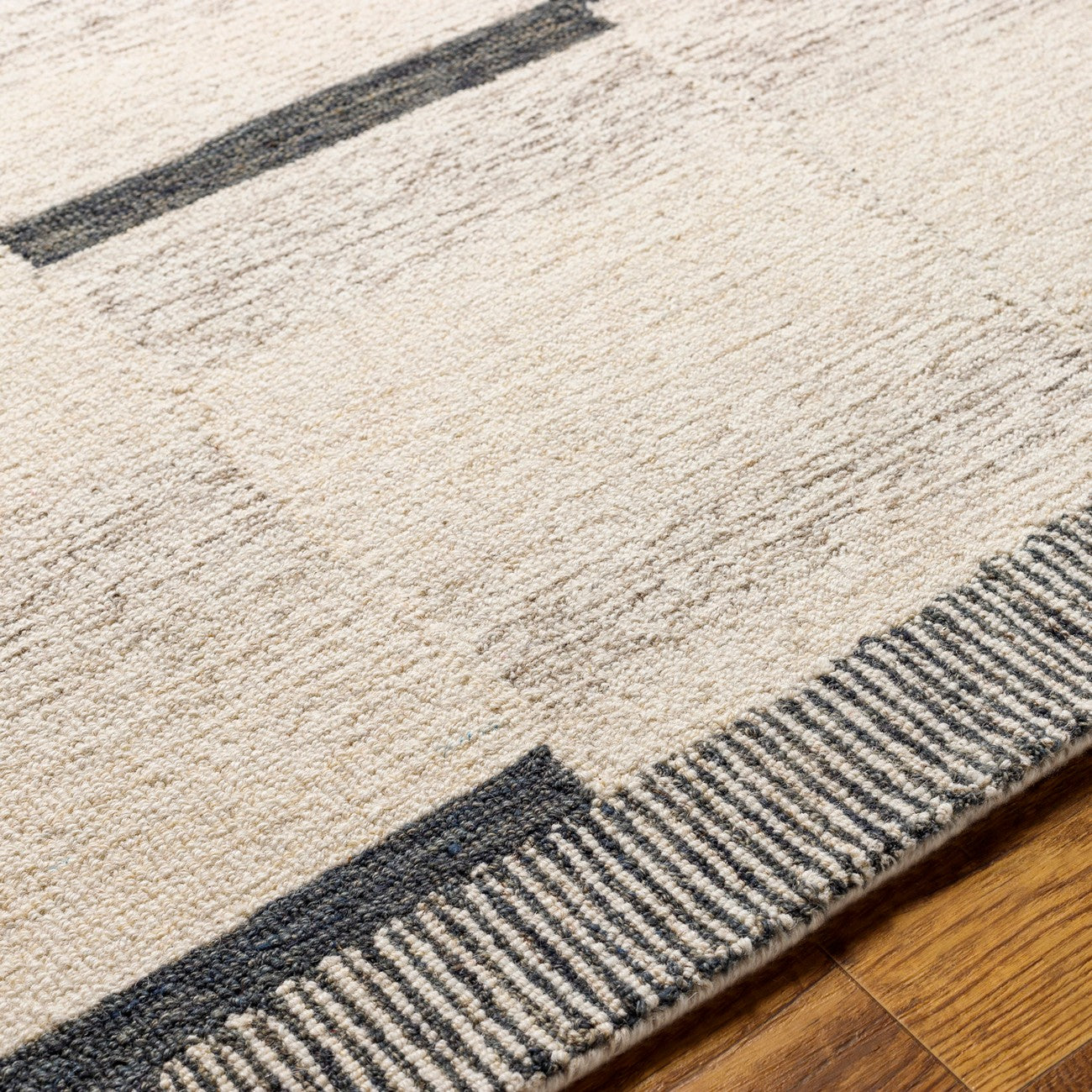 KAAYA Hand-Tufted Global Wool Beige Area Rug