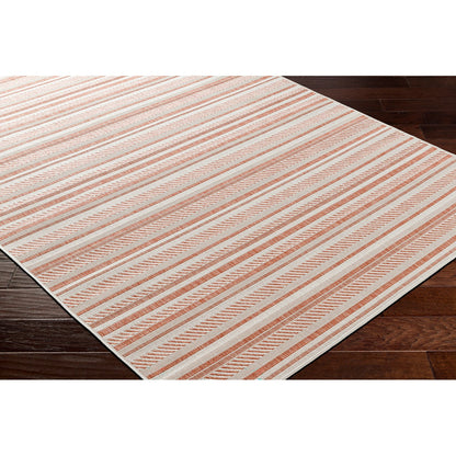 KAVITA Indoor & Outdoor Global Coral/Pink Area Rug