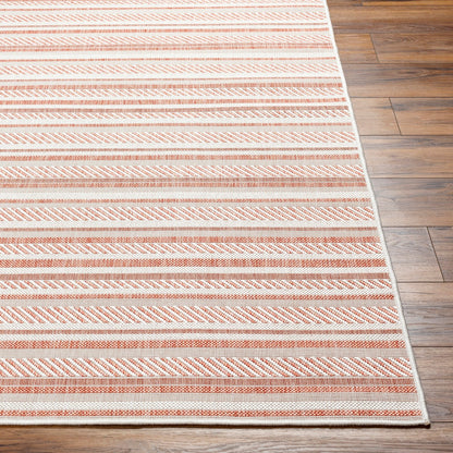 KAVITA Indoor & Outdoor Global Coral/Pink Area Rug