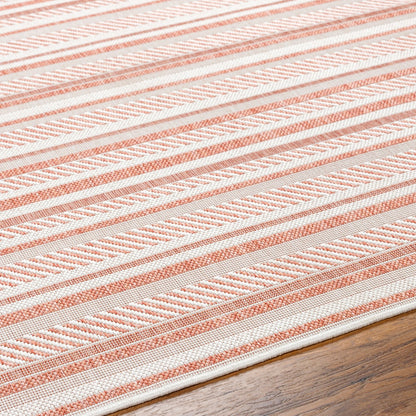 KAVITA Indoor & Outdoor Global Coral/Pink Area Rug