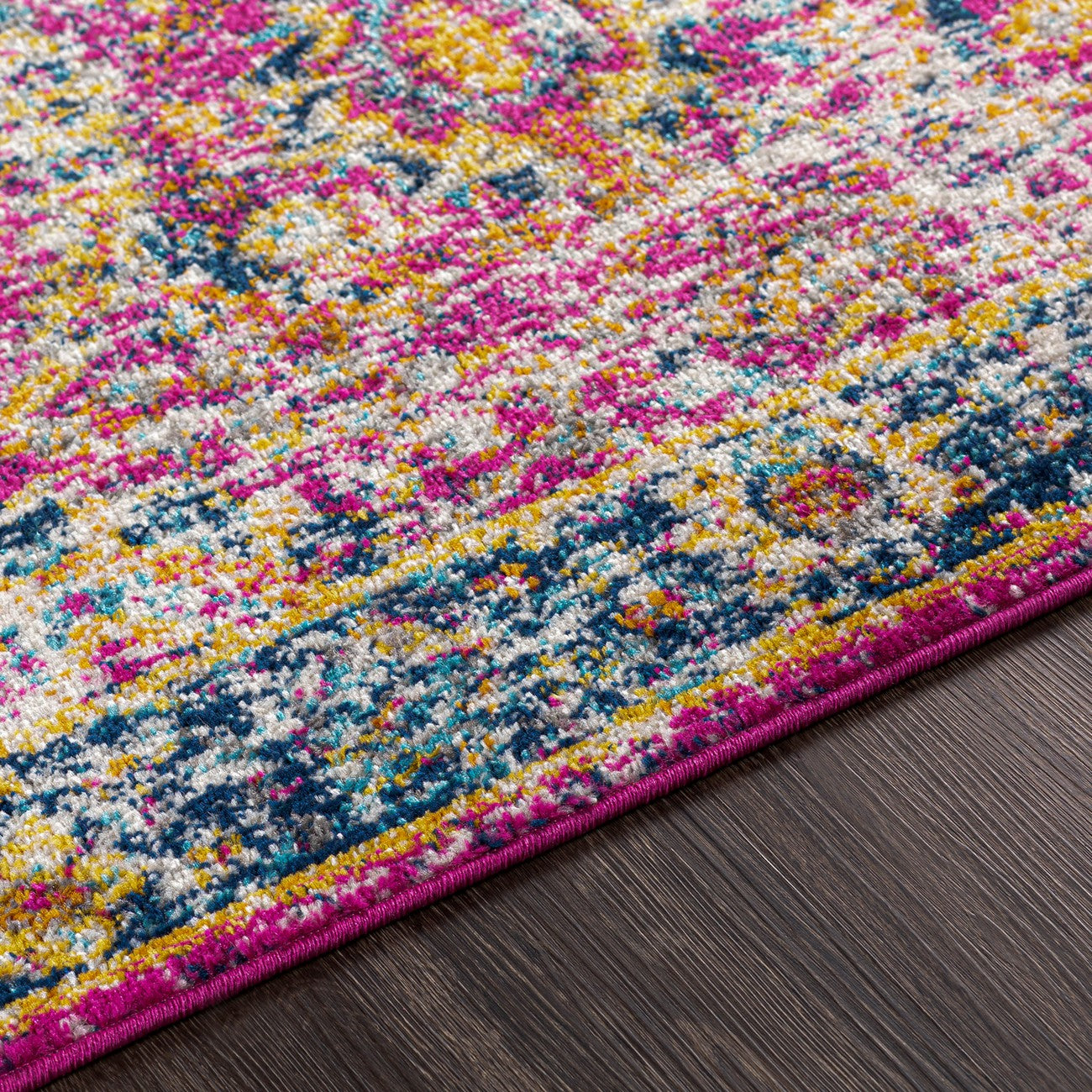 KUSH Vintage Traditional Oriental Boho Burgundy Area Rug Texture