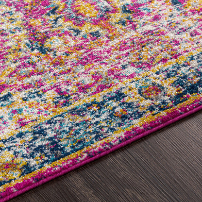 KUSH Vintage Traditional Oriental Boho Burgundy Area Rug Texture