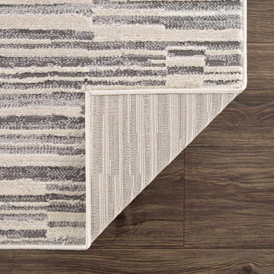 Alexey Gray Broken-Striped Area Rug