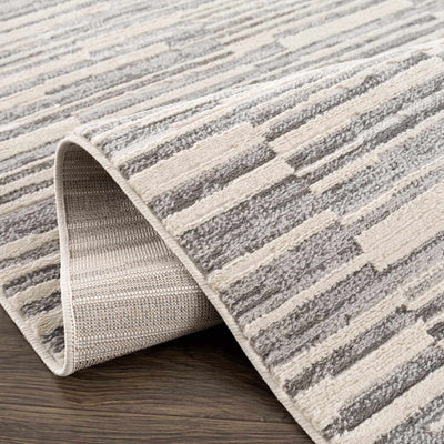 Alexey Gray Broken-Striped Area Rug