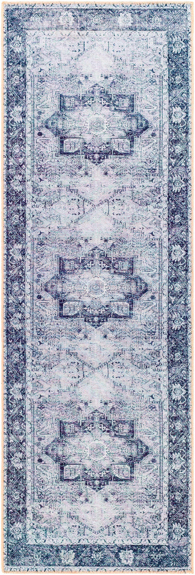 Rosman Gray Washable Rug - Clearance