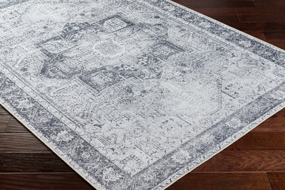 Rosman Gray Washable Rug - Clearance