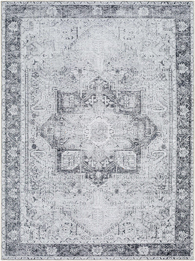 Rosman Gray Washable Rug - Clearance