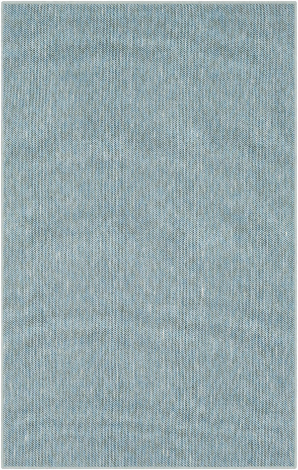 Custom Size Lucca Light Blue Textured Rug