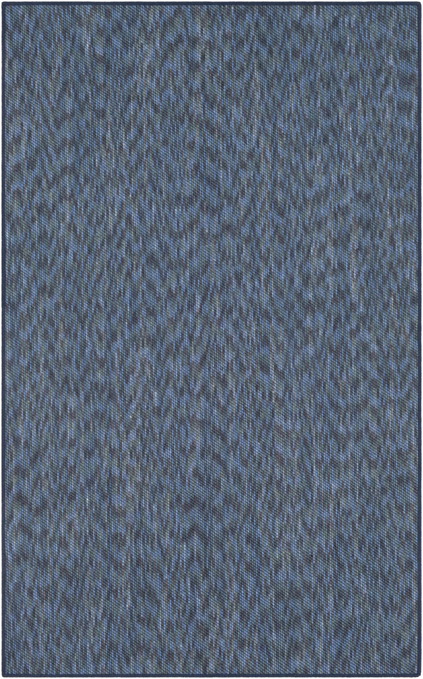 Custom Size Lucca Dark Blue Textured Rug