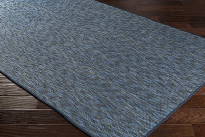 Custom Size Lucca Dark Blue Textured Rug