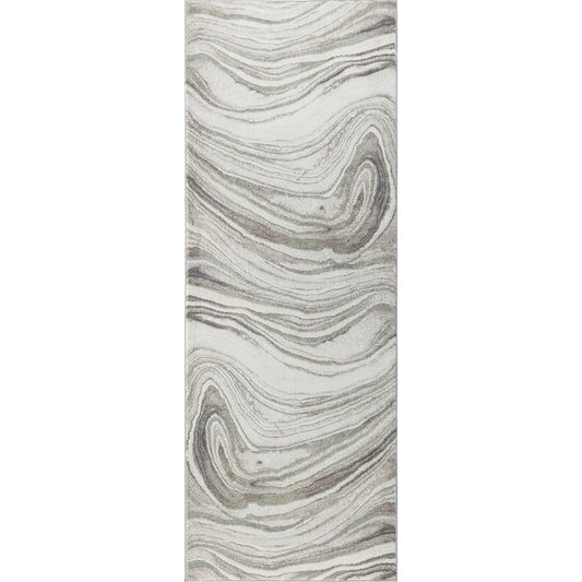 LILAC Scandi Modern Light Grey Area Rug Flat