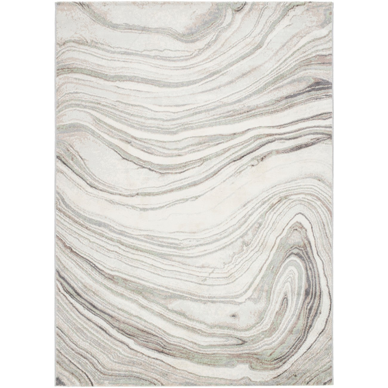 LILAC Scandi Modern Light Grey Area Rug Flat