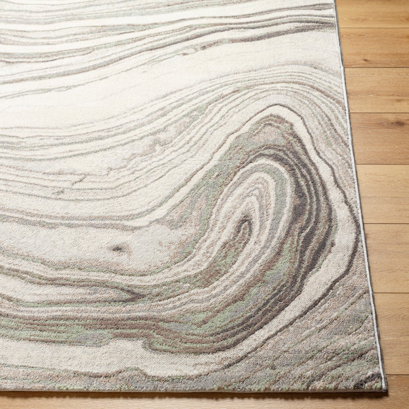 LILAC Scandi Modern Light Grey Area Rug Front