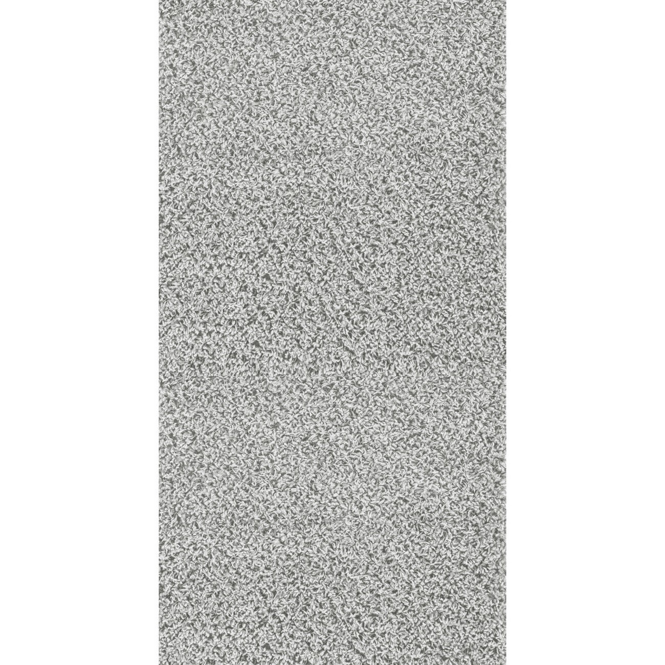 LILLY Shaggy Solid Color Plush Pile Grey Area Rug Flat