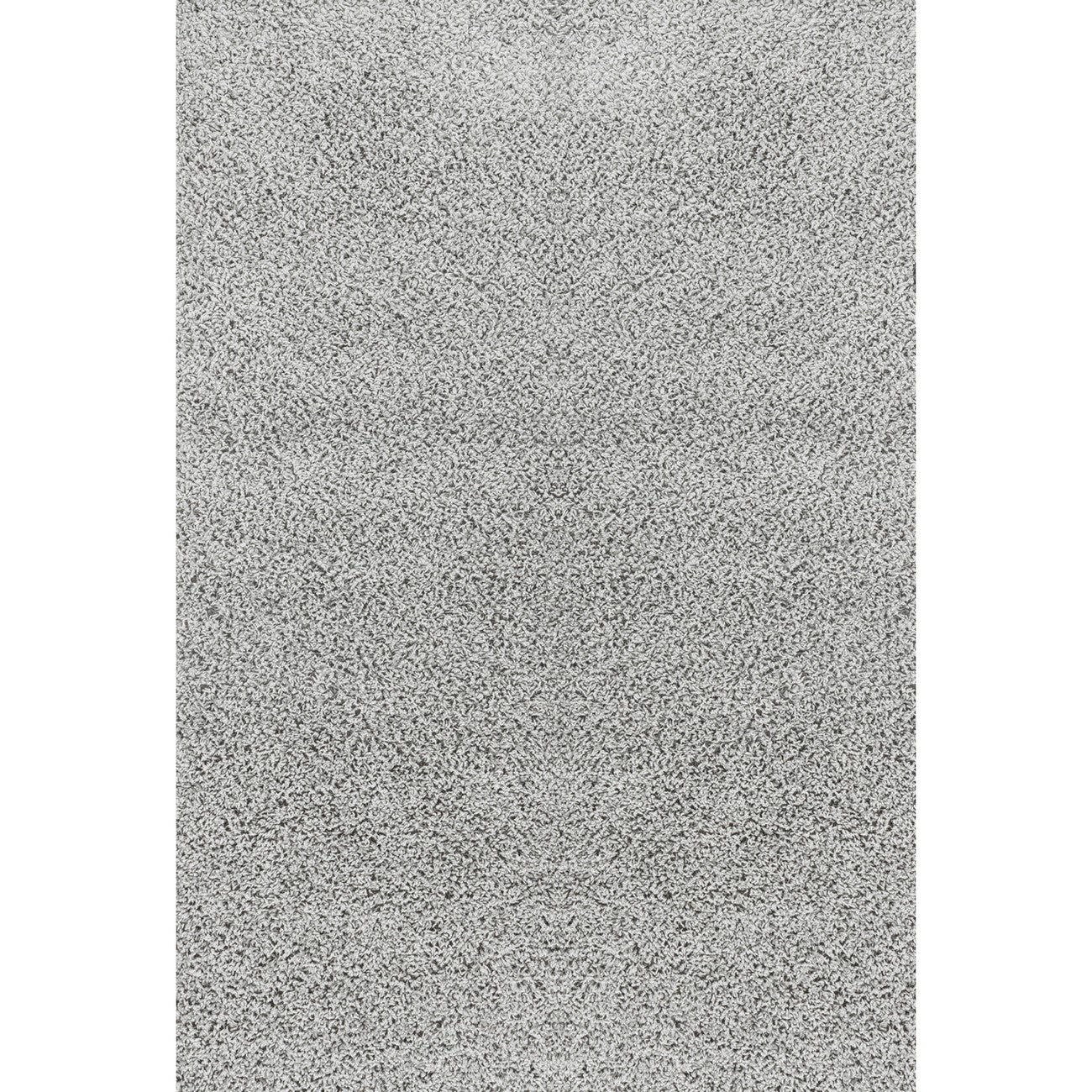 LILLY Shaggy Solid Color Plush Pile Grey Area Rug Flat