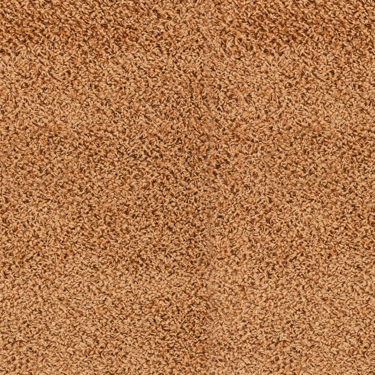 LILLY Shaggy Solid Color Plush Pile Terracotta Area Rug Swatch