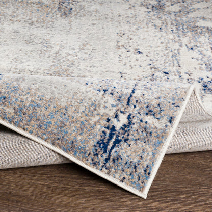 LOPIKA Abstract Modern Marble Grey Area Rug