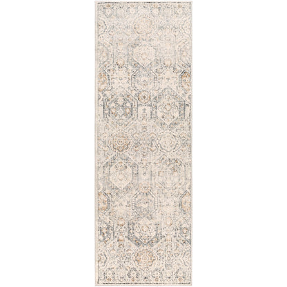LOTUS Vintage Traditional Oriental Boho Tan/Ivory Area Rug