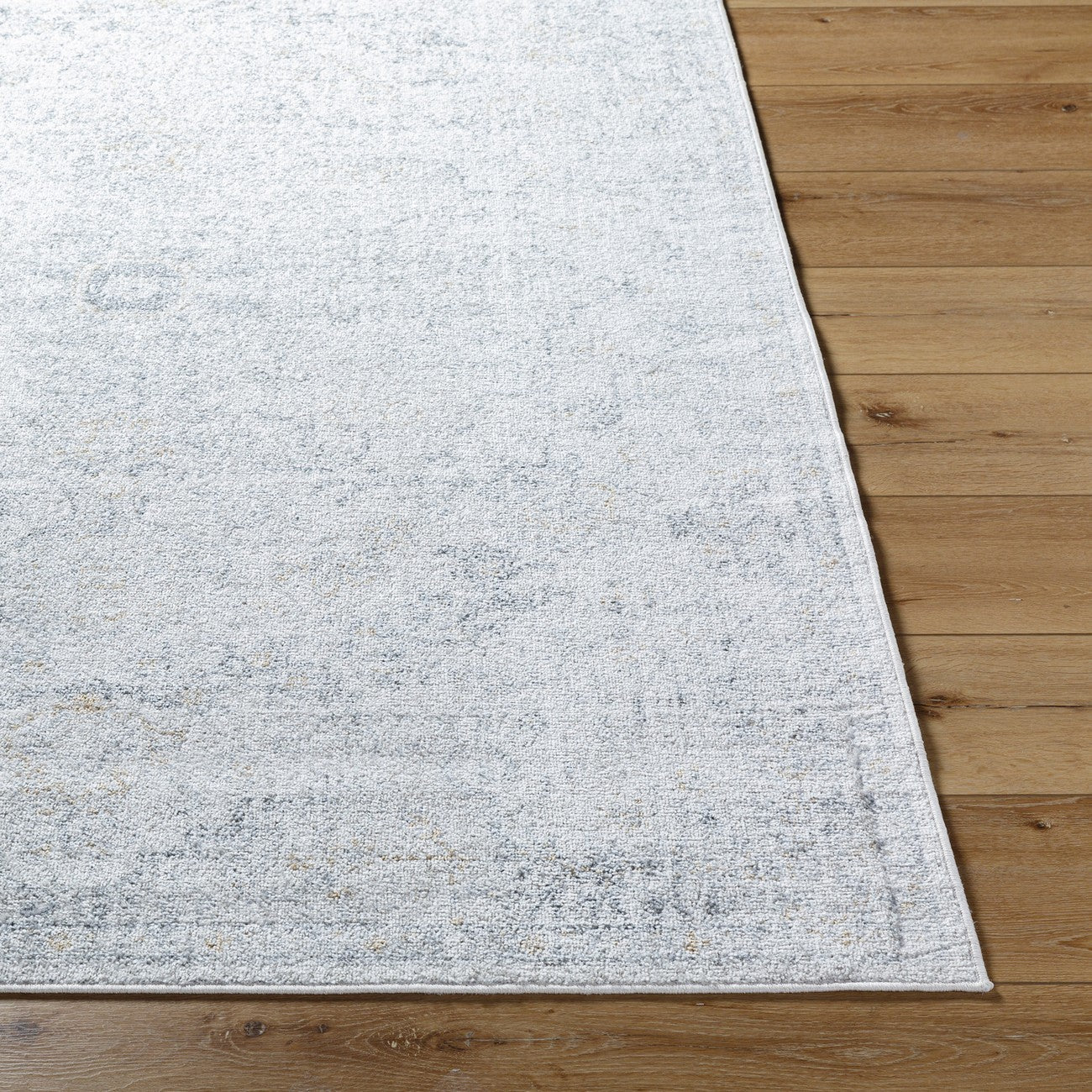 LOU Vintage Oriental Boho Medium Grey Area Rug Front