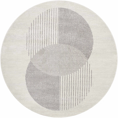 Zeke Geometric White&Gray Rug