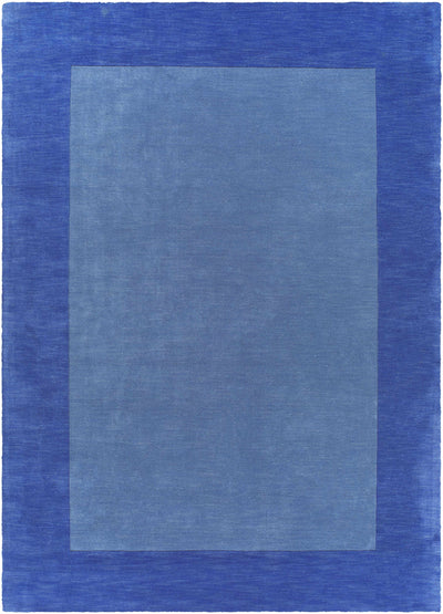 Macedon Blue Bordered Wool Rug