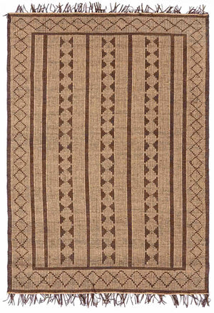 Maia Jute & Leather Area Rug