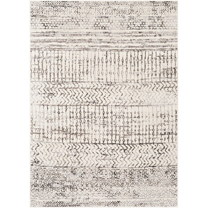 MAKIKI Scandi Global Light Grey Area Rug Flat