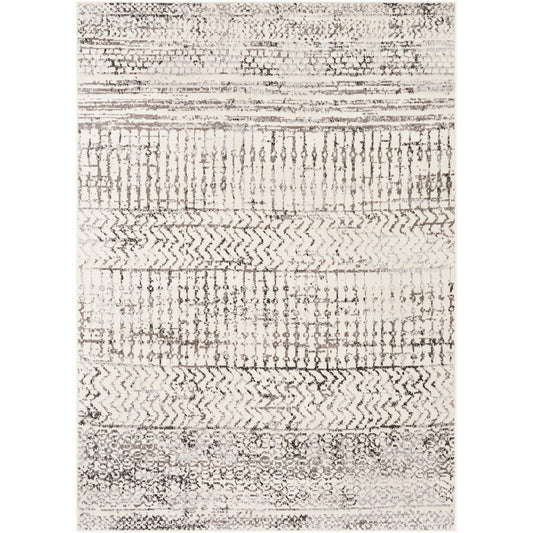 MAKIKI Scandi Global Light Grey Area Rug Flat
