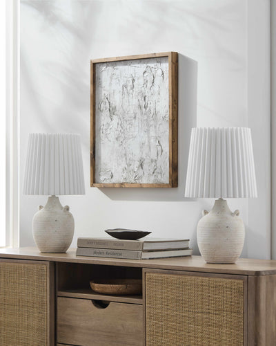 Marostica White Ceramic Table Lamp