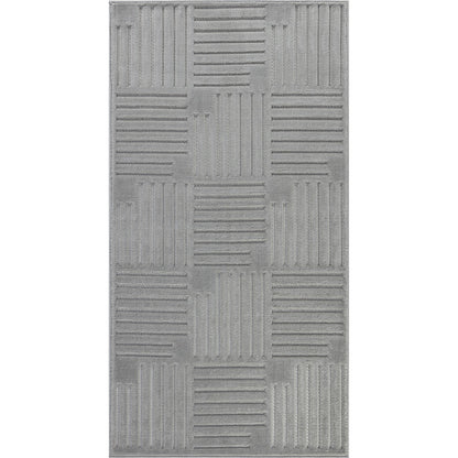 MIDORI Indoor & Outdoor Scandi Modern Grey Area Rug