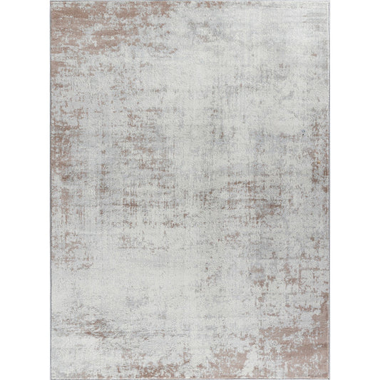 MILENA Abstract Modern Marble Beige/White Area Rug Flat