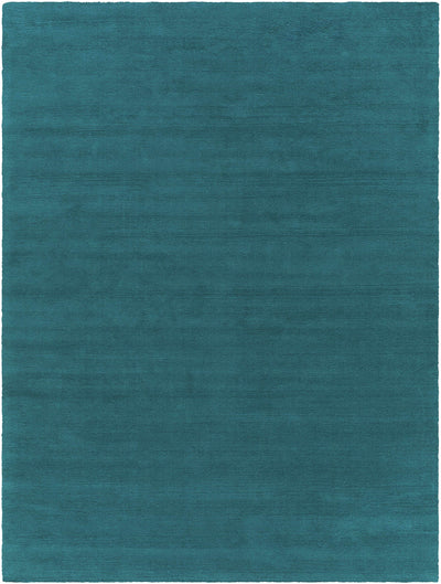 Brockton Solid Wool Teal Area Rug