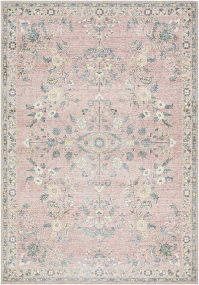 Sample Meyly Pink Washable Area Rug