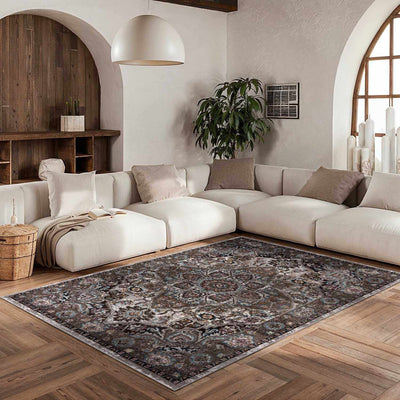 Mardin Brown Medallion Rug - Limited Edition