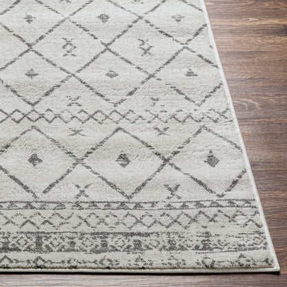 MYA Berber Geometric White Area Rug