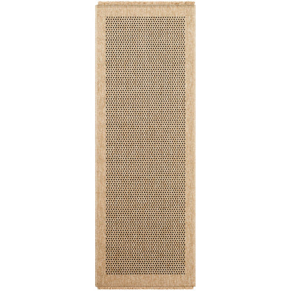 LORI Indoor & Outdoor Cottage Jute-Look Beige/Brown Area Rug Flat